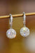 Luxurious Round-Cut Diamond Halo Drop Earrings - Exquisite Collection