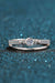 Luxurious Lab-Created Diamond and Zircon Sterling Silver Ring - A Touch of Elegance