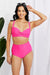 Chic Twisted Pink High-Waist Bikini Set - Stylish Swimwear by Marina West