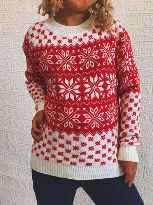 Winter Wonderland Long Sleeve Knit Sweater