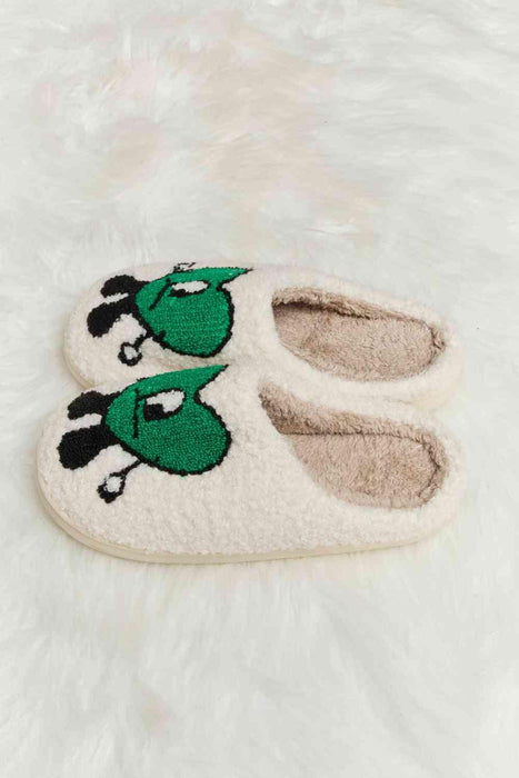 Charming Heart Print Plush Fleece Slippers - Indulge in Cozy Bliss