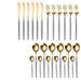 Refined Dining Essential: Elegant 24-Piece Stainless Steel Cutlery Set with Chic Presentation