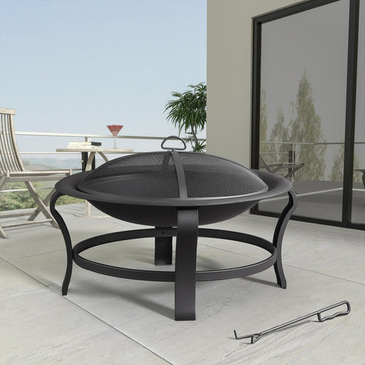 Contemporary Steel Fire Pit for Ultimate Outdoor Enjoyment