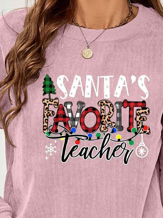 Holiday Spirit Teacher Cozy Sweatshirt