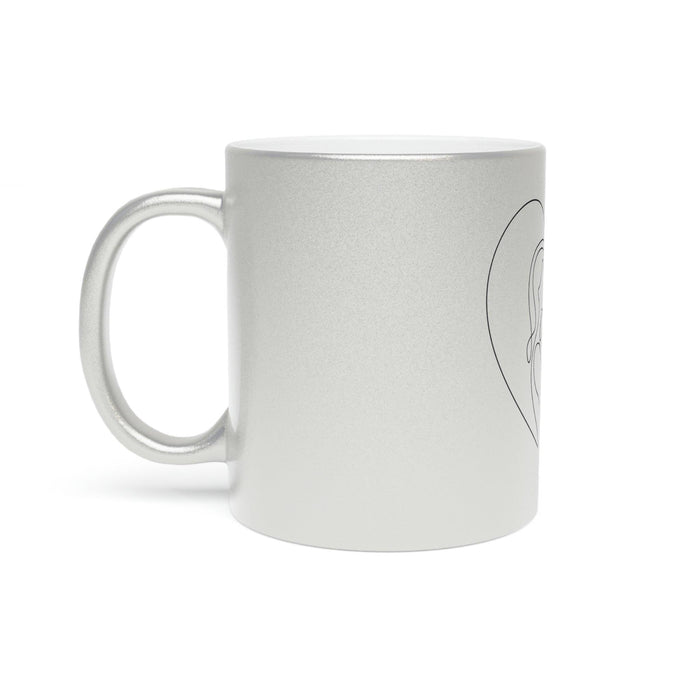 Luxurious Ceramic Coffee Mug Set with Metallic Finish Options