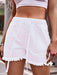 Chic Frayed Hem Drawstring Denim Shorts: Your Summer Essential