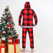 Father Bear Coordinate Set: Graphic Hoodie and Plaid Pants