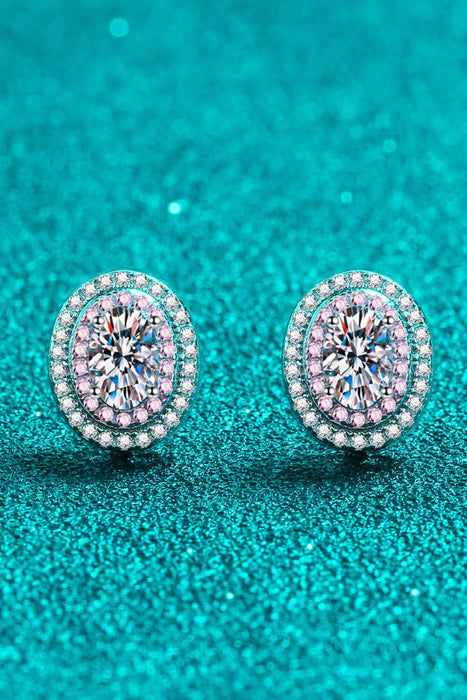 Elegant Moissanite Earrings in Radiant Platinum: A Luxurious Touch for Any Occasion