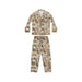 Luxurious Customizable Leopard Print Satin Pajama Set for Women