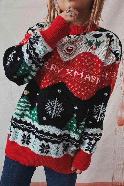 Cheerful Holiday Knit Pullover