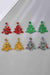 Festive Acrylic Christmas Tree Dangle Earrings