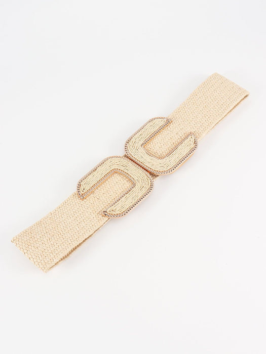 Chic Braided Waist Belt with Textured Design