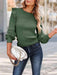 Elegant Ruffled Knit Sweater for Effortless Chic