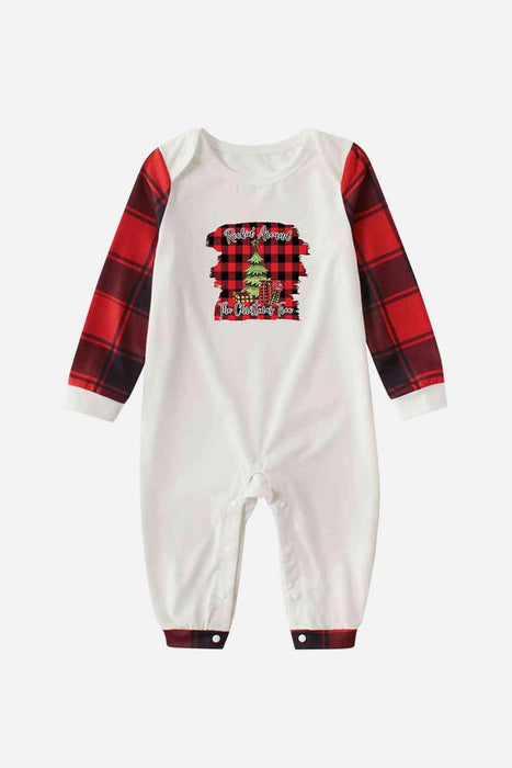 Adorable Plaid Pattern Baby Jumpsuit with Long Sleeves