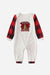 Adorable Plaid Pattern Baby Jumpsuit with Long Sleeves