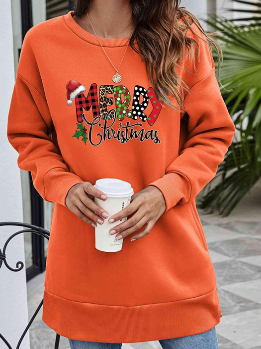 "Joyful Greetings" Christmas Graphic Holiday Sweatshirt