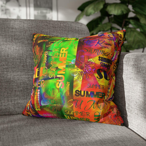 Summer Vibe Custom Square Pillow Case - Elevate Your Indoor Space