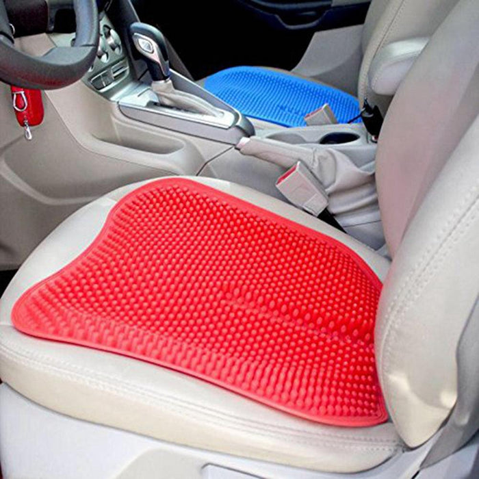3D Silicone Car Seat Massage Cushion - Relaxing and All-Season Comfort