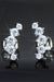 Platinum-Plated Moissanite-Studded Earrings - Chic and Timeless Elegance