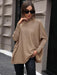 Chic Ribbed Turtleneck Pullover Sweater