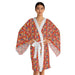 Chic Japanese Blossom Kimono with Elegant Bell Sleeves: A Stylish Statement Piece