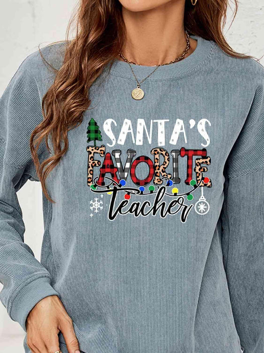 Holiday Spirit Teacher Cozy Sweatshirt