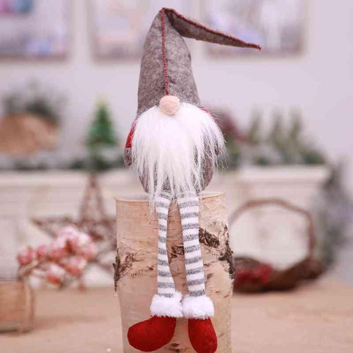 Whimsical Long-Legged Faceless Garden Gnome Statue