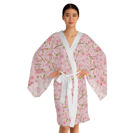 Cherry Blossom Serenity Kimono Robe - Embrace Japanese Elegance