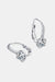 Stunning 2 Carat Moissanite Sterling Silver Earrings with Zircon Accents and Authenticity Certificate