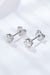 Radiant Moissanite Sterling Silver Earrings - A Touch of Glamour