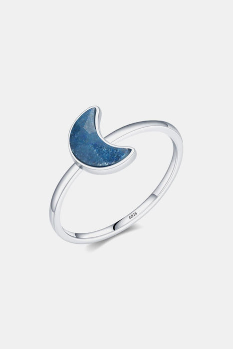Moonlit Aventurine Celestial Ring - Elegant 925 Silver Mystique