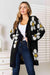 Floral Blossom Button-Up Longline Cardigan