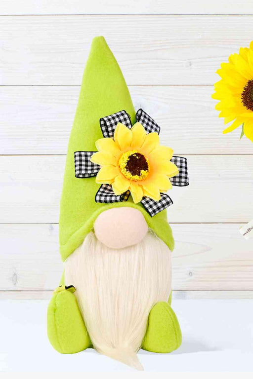 Cheerful Sunflower Gnome Decoration Set for Enchanting Home Vibes