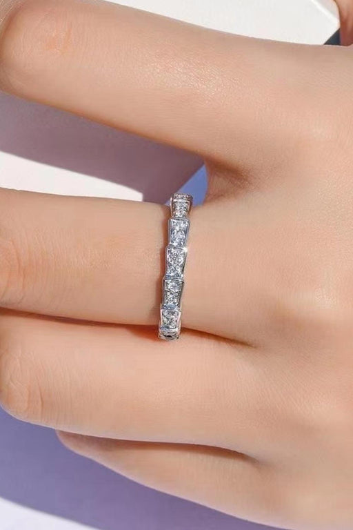 Timeless Brilliance: Exquisite 3 Carat Moissanite Ring in Elegant Platinum Setting