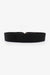 Chic Elastic PU Leather Belt with Stylish Double D Buckle