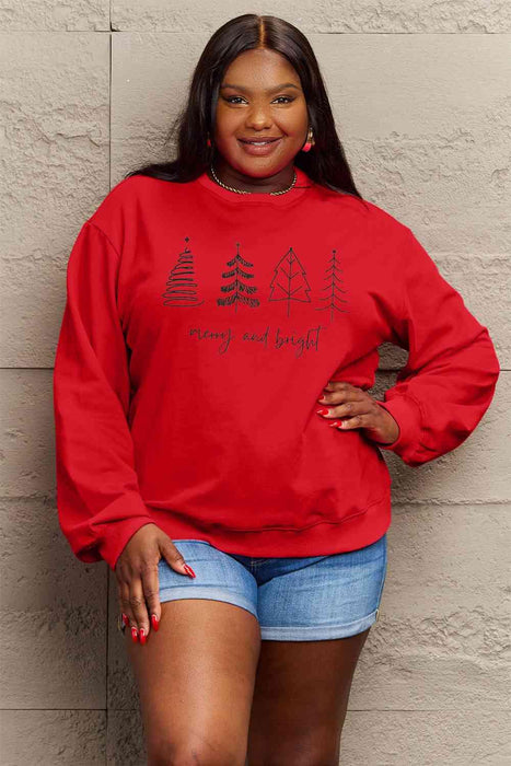 Festive Spirit Cotton Blend Sweatshirt