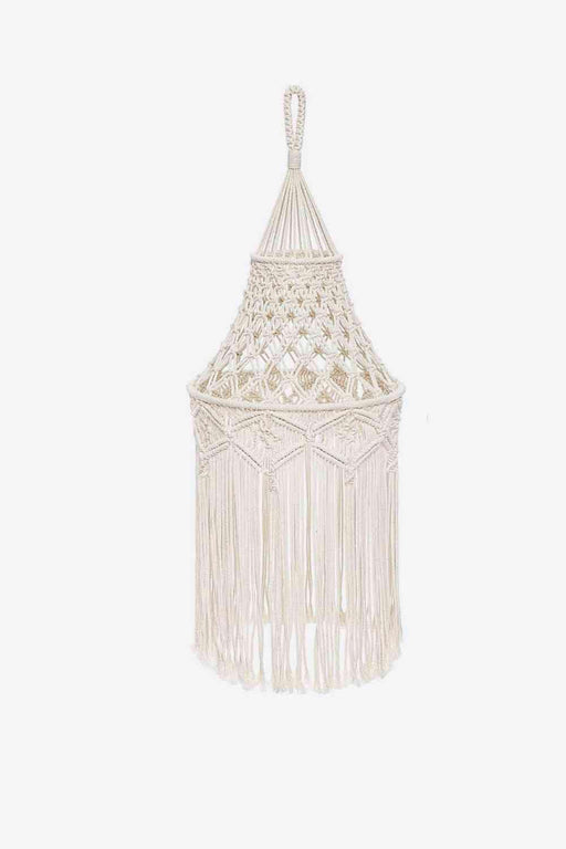 Bohemian Cotton Rope Macrame Hanging Lampshade - Handcrafted Elegance for Your Space