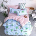 Luxurious Polyester/Cotton Bedding Set with Duvet Cover and Pillow Shams for Ultimate Comfort