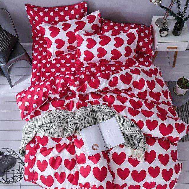 Ultimate Comfort Blend Duvet Set with Pillowcases: Luxurious Printed Design for a Cozy Night's Sleep