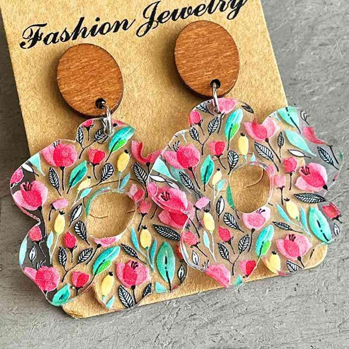 Floral-Inspired Acrylic Dangle Earrings: Chic Style and Care Guide