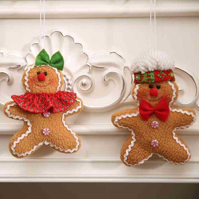 Festive Gingerbread Man Holiday Decor - Quirky Christmas Bauble