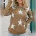 Winter Chic Star Pattern Round Neck Sweater - Your Essential Cozy Layer