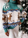 Winter Wonderland Reindeer Turtleneck Sweater - Stay Cozy and Stylish!