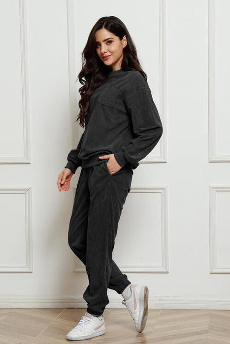 Ultra-Comfortable Crewneck Sweater and Jogger Set