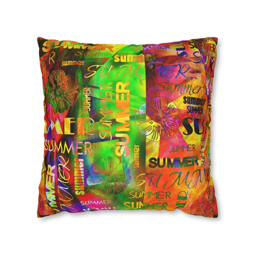 Summer Vibe Custom Square Pillow Case - Elevate Your Indoor Space