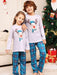 Rudolph Graphic Festive Ensemble with Plaid Pants for Kids