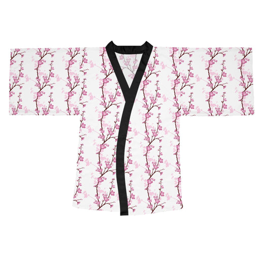 Personalized Luxury Japanese Floral Bell-Sleeve Kimono Robe