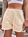 Chic Frayed Hem Drawstring Denim Shorts: Your Summer Essential