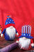 Independence Day Knitted Gnome Pair for July 4th Festivities