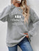 Cozy Oversized Polyester Round Neck Sweatshirt for Ultimate Comfort